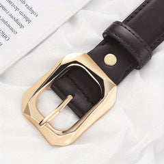 Women's Golden Pin Buckle Belt Skinny Waistbands