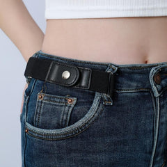 No Buckle Elastic Belts Adjustable Unisex Stretch Waist Belt