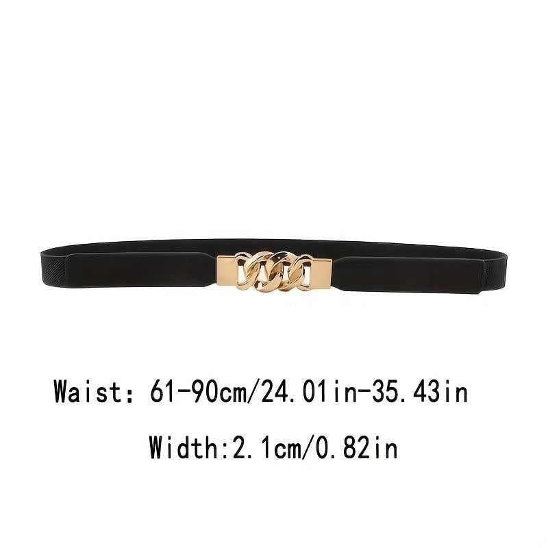 Women's Elastic Thin Belt Waist Seal For Dress Sweater Coat