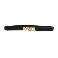 Women's Elastic Thin Belt Waist Seal For Dress Sweater Coat