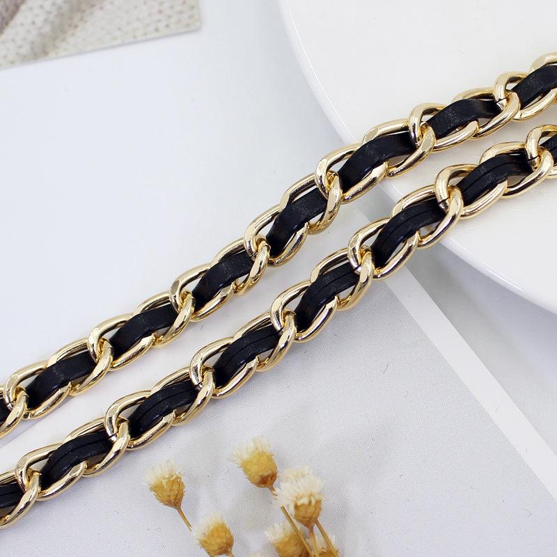 Women's Golden Waist Chain Metal Dress Suit Belt Decoration