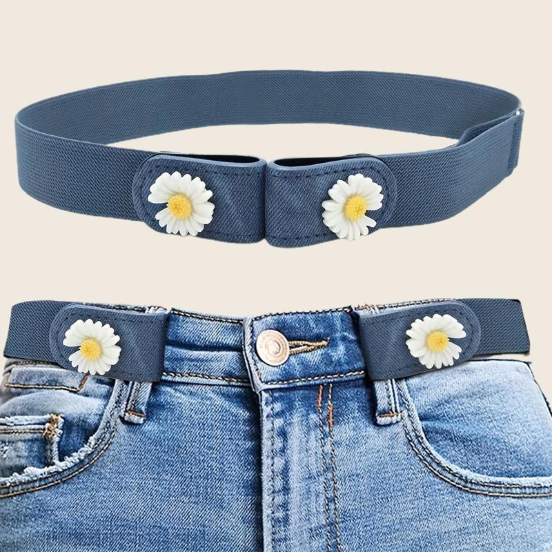 Daisy Decor No Buckle Belt Stretch Women's Belt
