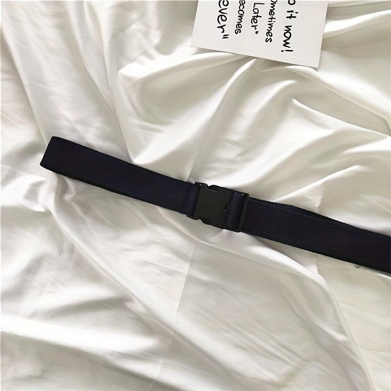 Unisex Tactical Canvas Belt Casual Flat Buckle Waist Belts