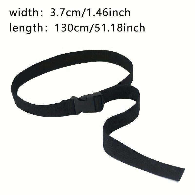 Unisex Tactical Canvas Belt Casual Flat Buckle Waist Belts