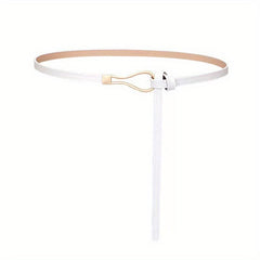 Thin Leather Belt Casual Dress Belt Classic Waistband for Women