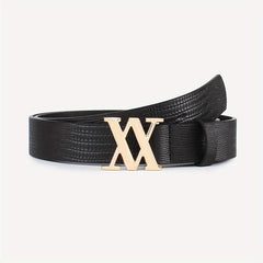 Stylish V Buckle PU Leather Waist Belt for Women
