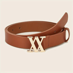 Stylish V Buckle PU Leather Waist Belt for Women