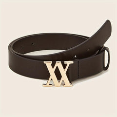 Stylish V Buckle PU Leather Waist Belt for Women