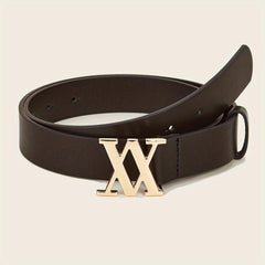 Stylish V Buckle PU Leather Waist Belt for Women