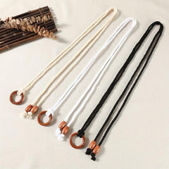 Braided Rope Belt with Tassel Sash - Vintage Style Waistband