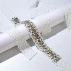 Floral Hollow Wedding Bridal Dress Waistband