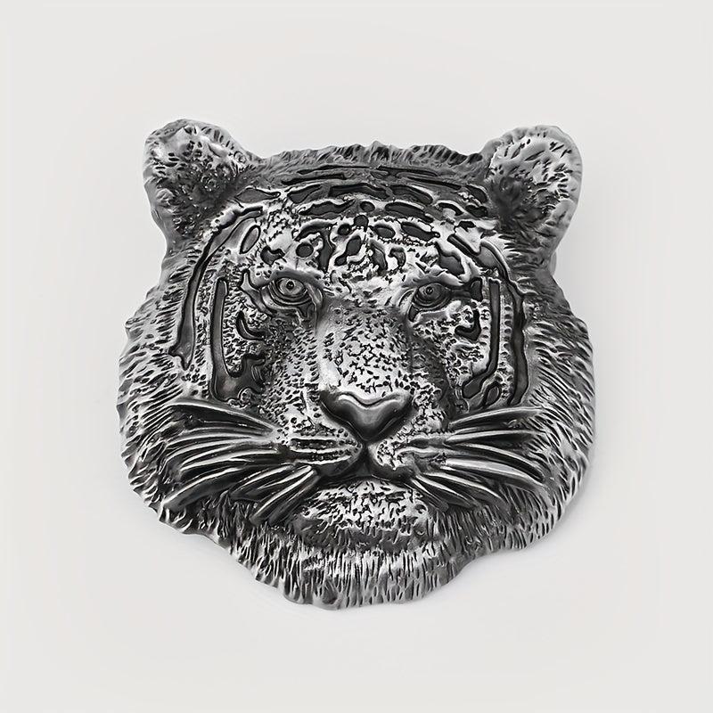 Vintage Tiger Head Belt Buckle for Men & Women Western Cowboy Cowgirl