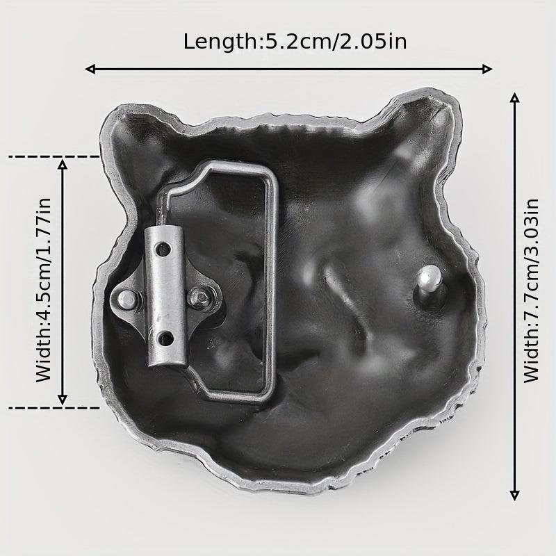 Vintage Tiger Head Belt Buckle for Men & Women Western Cowboy Cowgirl