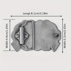 Vintage Letter Belt Buckle for Women & Men DIY Waistband Accessories