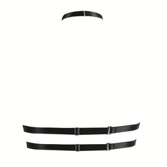 Sexy Hollow Out Harness Bra Metal Cage Gothic Chain Belt Bikini Belly Chain