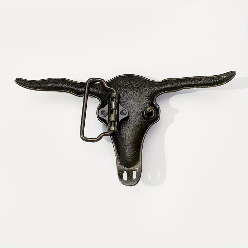 Big Bull Head Belt Buckle for Women & Men Western Jeans Accessories