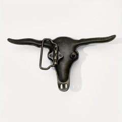 Big Bull Head Belt Buckle for Women & Men Western Jeans Accessories
