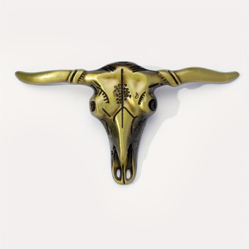 Big Bull Head Belt Buckle for Women & Men Western Jeans Accessories