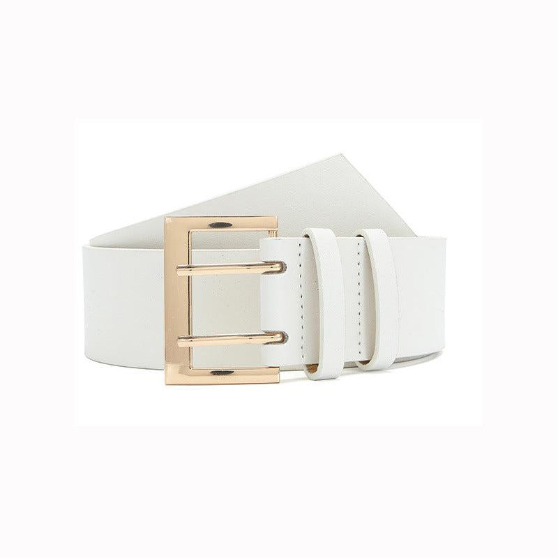 Double Pin Buckle Belt Vintage Dress Girdle For Women