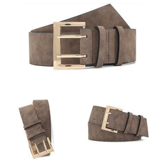 Double Pin Buckle Belt Vintage Dress Girdle For Women