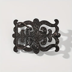 Geometric Hollow Out Belt Buckle Vintage Retro Cowboy Cowgirl Boho Style