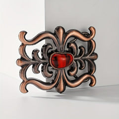 Geometric Hollow Out Belt Buckle Vintage Retro Cowboy Cowgirl Boho Style