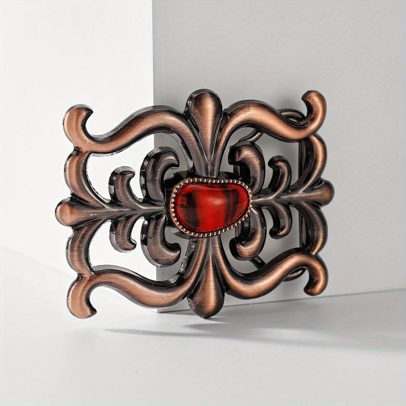 Geometric Hollow Out Belt Buckle Vintage Retro Cowboy Cowgirl Boho Style