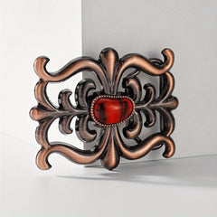 Geometric Hollow Out Belt Buckle Vintage Retro Cowboy Cowgirl Boho Style