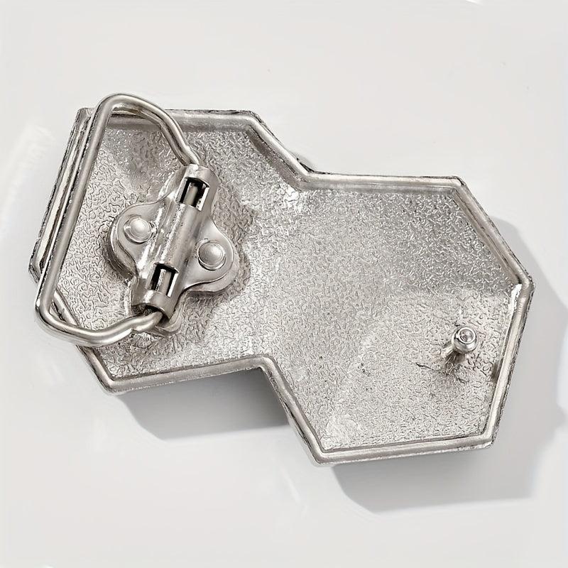 Retro Glitter Dice Belt Buckle Western Cowboy Decorative Accessories
