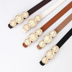 Geometric Decor Belt With Hole Punch For Jeans Pants Dress Women