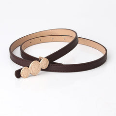 Geometric Decor Belt With Hole Punch For Jeans Pants Dress Women