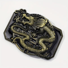 Western Dragon Belt Buckle For Women & Men Vintage Jeans Accessories