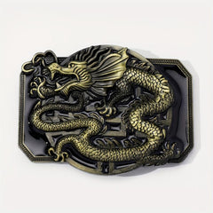 Western Dragon Belt Buckle For Women & Men Vintage Jeans Accessories