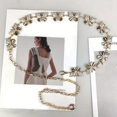 Y2K Butterfly Metal Waist Chain Belly Chain for Women