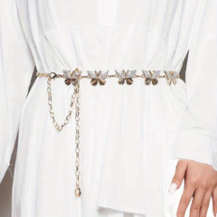 Y2K Butterfly Metal Waist Chain Belly Chain for Women