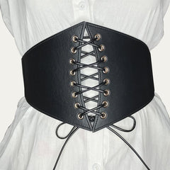 Women Corset Belt Wide Elastic Tie Belt For Dress