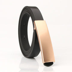 Metal Buckle Thin Belt Unisex Casual Waistband Stylish Jeans Belt