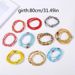 Colorful Beads Belly Chain Summer Body Jewelry