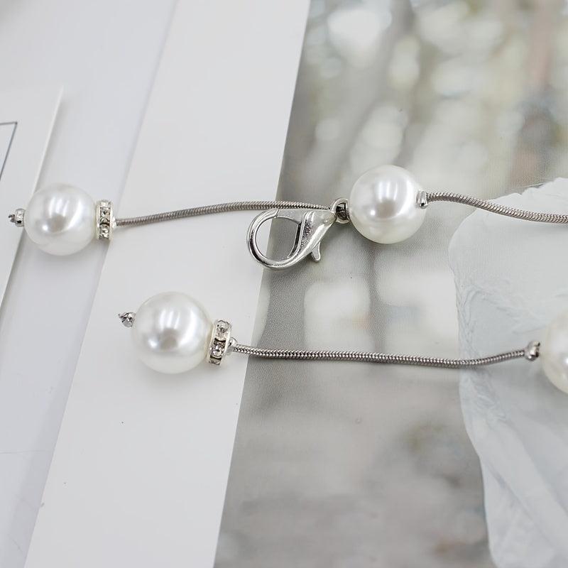 Pearl Belt Thin Waistband Chain Belt For Party Dress & Wedding Dresses