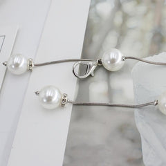 Pearl Belt Thin Waistband Chain Belt For Party Dress & Wedding Dresses