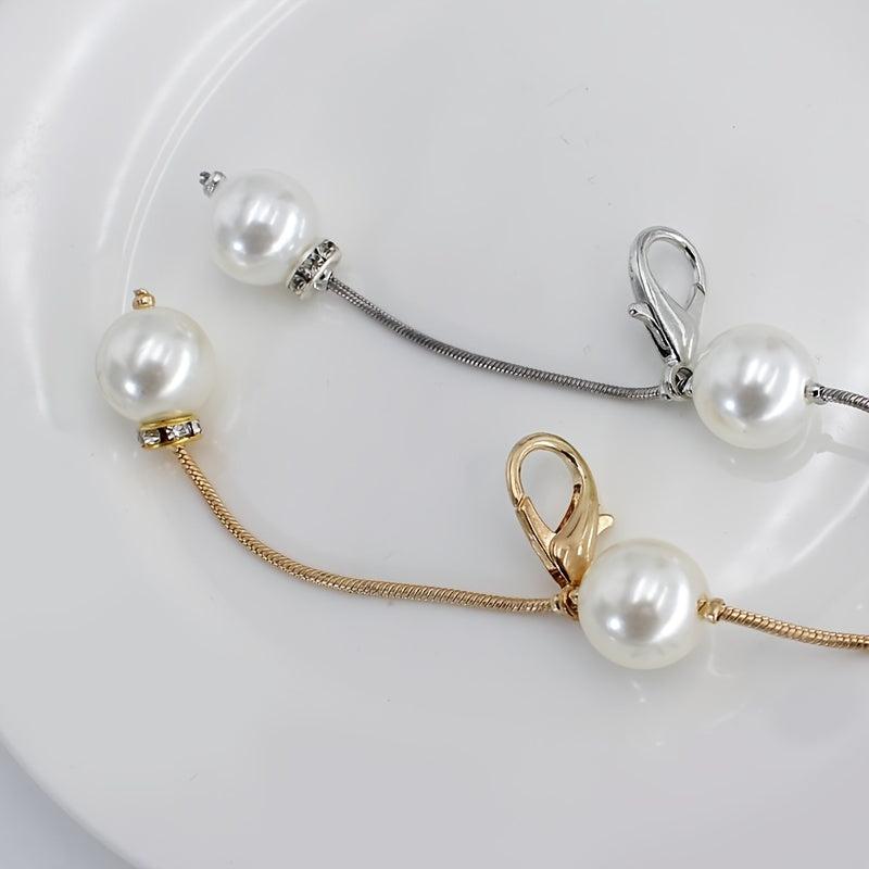 Pearl Belt Thin Waistband Chain Belt For Party Dress & Wedding Dresses