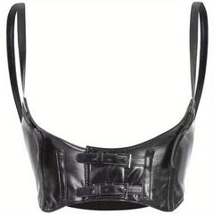 Y2K PU Leather Harness Belt Punk Waist Belt Corset for Women