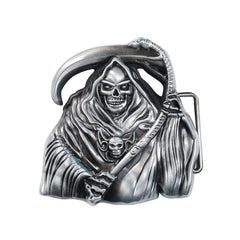 Grim Reaper Skull Belt Buckle Metal Western Cowboy Jeans Accessories