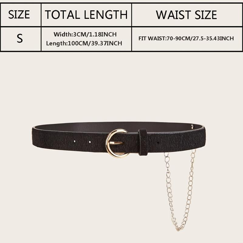 Leopard Buckle Belt Vintage PU Leather Punk Jeans Pants Belt