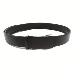 Men's Leather Automatic Buckle Belt for Car