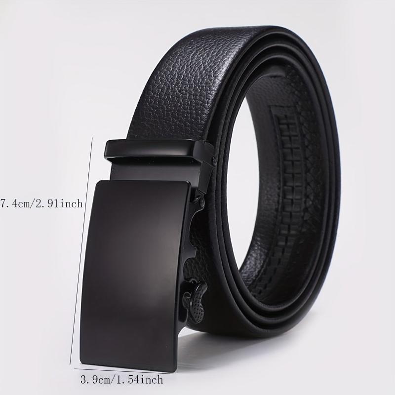 Men's Leather Automatic Buckle Belt for Car