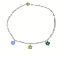 Flower Pendant Waist Chain Hollow Out Metal Belly Chain