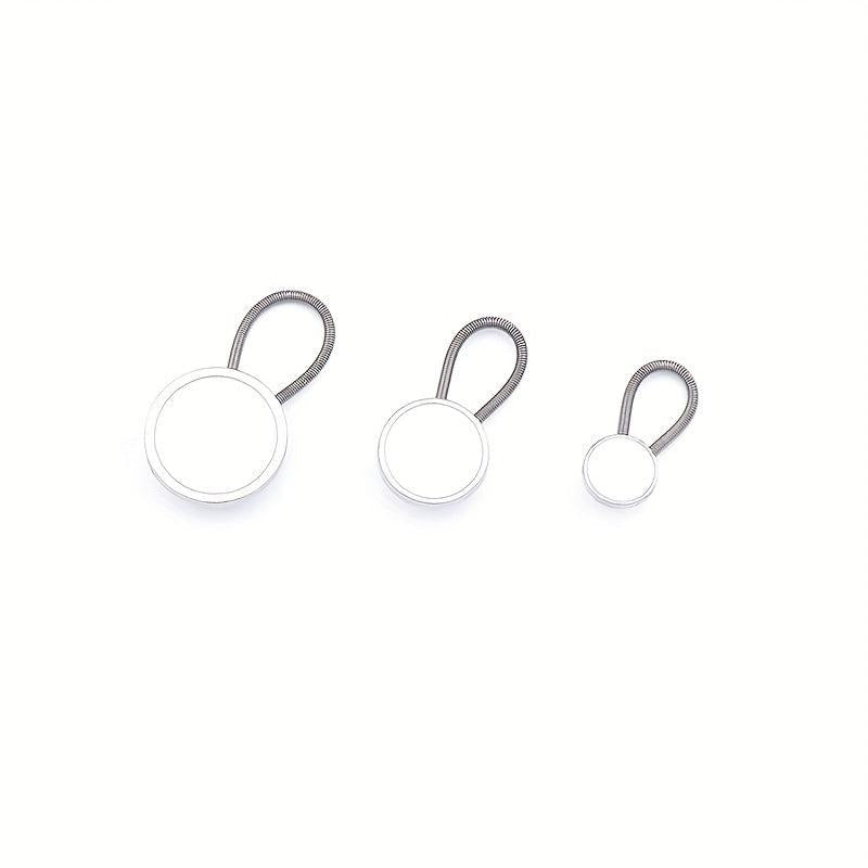3pcs Jeans Buckle Elastic Waist Extension Adjustable Button