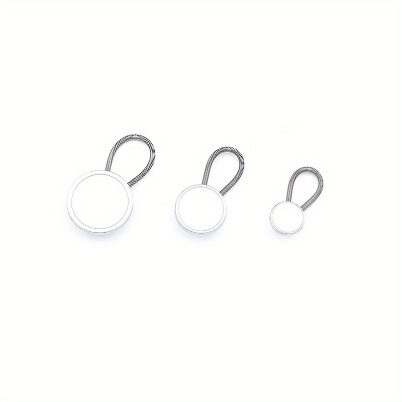 3pcs Jeans Buckle Elastic Waist Extension Adjustable Button