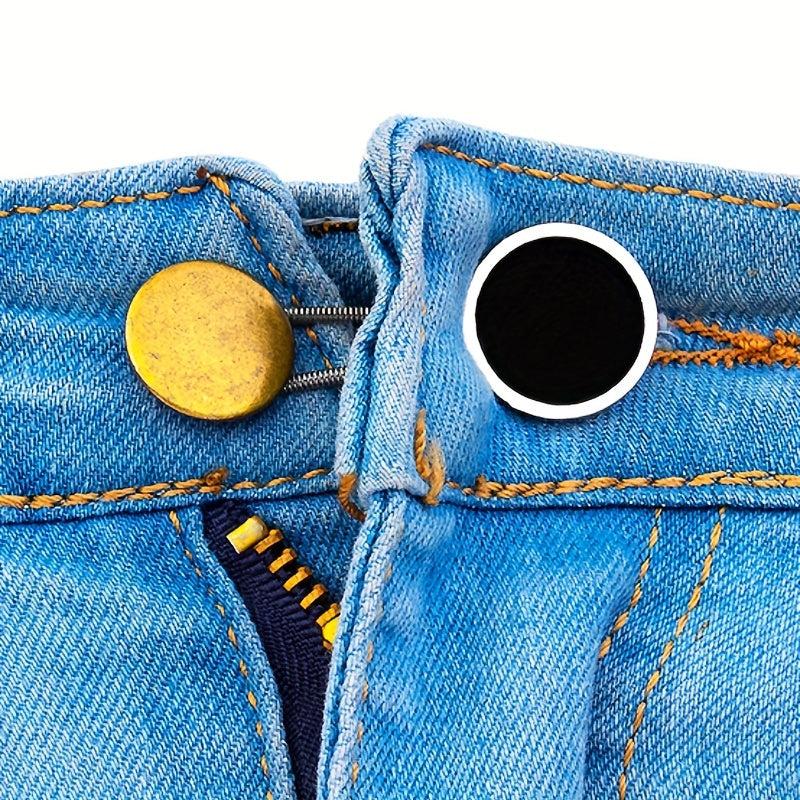 3pcs Jeans Buckle Elastic Waist Extension Adjustable Button